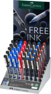 FABER-CASTELL Display Tintenroller Free Ink micro broad 40 Teile