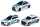 Dickie Toys Modellauto BMW Police Cars 15cm 3fach sortiert