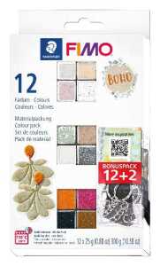 STAEDTLER FIMO Modelliermasse effect boho 14x25g