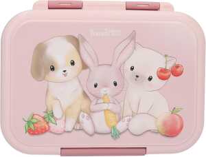 DEPESCHE Princess Mimi Brotdose Edelstahl rosa 17,3x13,3x6,9cm 1l