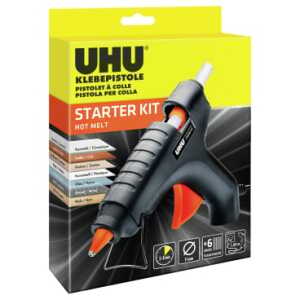 UHU Klebepistole Starter Kit Hot melt mit 6 Patronen Faltschachtel
