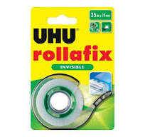 UHU rollafix Invisible + Abroller Blister 25m