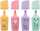 EBERHARD FABER Textmarker Mini Animal pastell 4 Farben 4 Stück Tiermotive Kartonetui