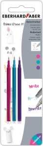 EBERHARD FABER Refill Mine Animal Erase It! pink/lila/skyblue 0,7mm 3 Stück 3 Farben Blister