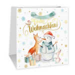Geschenktasche Winterwald klein 14,5x15x6cm