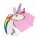 John Regenschirm Fantasy Einhorn mehrfarbig 45,5cm manuell 3D Optik
