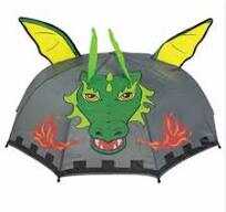 John Regenschirm Fantasy Drachen mehrfarbig 45,5cm manuell 3D Optik