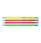 STABILO Bleistift Swano fluo grün mit Radierer