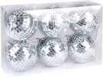Boland Discokugeln silber 8cm 6 Stück