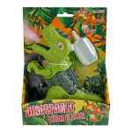 Dinosaurier mit Licht Sound und Rauch 17cm 2fach sortiert