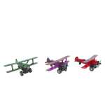 Die Cast Stunt-Flugzeug 11cm Pull Back 3fach sortiert