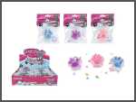 Glamour Squishy Katzenpfote mit Glitzer 6fach sortiert