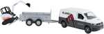 Die Cast Modellauto VW Transporter mit Minibagger...