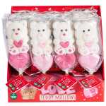 Marshmallow Lolli Teddy rot/rosa 60g 2fach sortiert