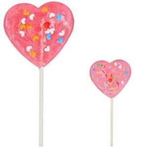 Herzlolli mit Zuckerkonfetti XL 75g 2fach sortiert