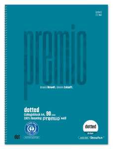 Staufen Collegeblock premio dotted 4 Loch DIN A4 80 Blatt 90g/mÂ²