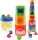 Steckbox Set Biene mit Stapelpyramide blau/gelb/transparent 14x16cm 20 Teile