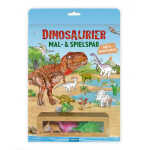 Malbuch Dino mit 3 Figuren S1