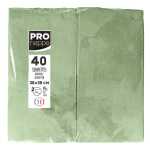 40 Servietten Watte 1/8 38X38 Olive