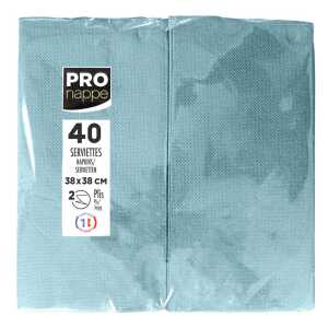 40 Servietten Watte 1/8 38X38 Pzbla