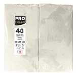 40 Servietten Watte 1/8 38X38 elfb