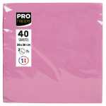 40 Servietten Watte 38X38 Rosa