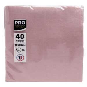 40 Servietten Watte 38X38 Altrosa