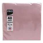 40 Servietten Watte 38X38 Altrosa