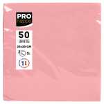 50 Servietten Watte 20X20 Rosa