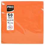 50 Servietten Watte 20X20 Orange
