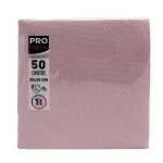 50 Servietten Watte20X20 Altrosa