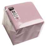 50 Servietten Watte20X20 Altrosa