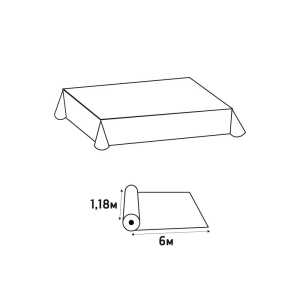 Tischdecke Waffelpräg B120x6m Bayer