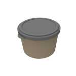 Wiederverwendb Schuessel mDeckel 1L