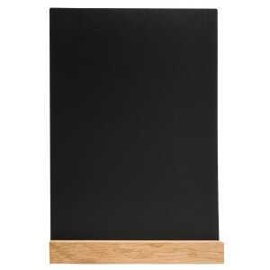 Menükartenhalter Schiefer HolzfußA4