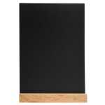 Menükartenhalter Schiefer HolzfußA4