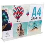 Tischaufsteller A4 T-Form Hoch