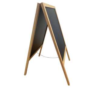 Kundenstopper Schiefer Holz 53x90cm