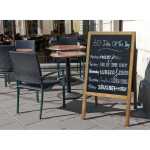 Kundenstopper Schiefer Holz 53x90cm