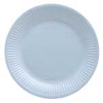 20 Teller Rund Ø 23 cm hellblau