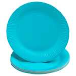 20 Teller Rund Ø 23 cm Türkis