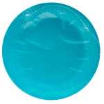 20 Teller Rund Ø 23 cm Türkis