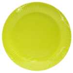20 Teller Rund Ø 23 cm Kiwigrün