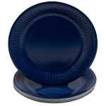 20 Teller Rund Ø 23 cm Marinblau