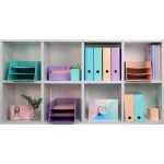 Briefständer Karton Aquarel Malve