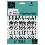 Klebende Zahlen (10mm) schwarz