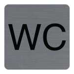 Selbstklebendes Schild WC 7,5x7,5