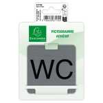 Selbstklebendes Schild WC 7,5x7,5