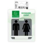 Klebeschild Damen/Männertoilette FR