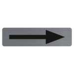 Klebeschild Pfeil Schwarz 16,5x4,4